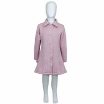 Sobretudo Infantil Menina Rosê Blusa Inverno Criança - Katitus