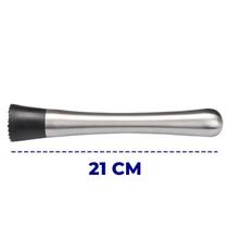 Socador Amassador Gelo Inox 21cm Macerador Profissional Caipirinha e Drinks Bar e Cozinha Socador Amassador Gelo Inox 21cm Macerador Profissional Caipirinha e Drinks Bar e Cozinha