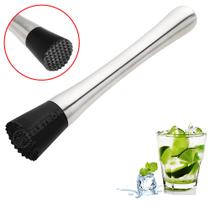 Socador De Caipirinha Bebida Inox Drink Fruta Bar Preparo De Caipirinha DT0198 Socador De Caipirinha Bebida Inox Drink Fruta Bar Preparo De Caipirinha DT0198