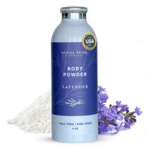SoCal Suds & Company Pó corporal natural sem talco com pó de araruta, caulim e extrato de casca de álamo tremedor para pele macia e delicada Lavanda, 4 onças, pacote com 1 pacote SoCal Suds & Company Pó corporal natural sem talco com pó de araruta, caulim e extrato de casca de álamo tremedor para pele macia e delicada Lavanda, 4 onças, pacote com 1 pacote