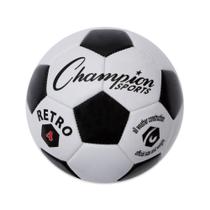 Soccer Ball Champion Sports Retro Tamanho 4 Preto/Branco Soccer Ball Champion Sports Retro Tamanho 4 Preto/Branco