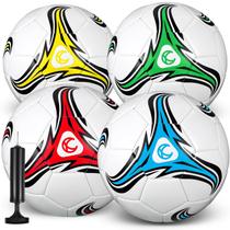 Soccer Ball Trader Operation Christmas com bomba, pacote com 4 unidades, tamanho 4 Soccer Ball Trader Operation Christmas com bomba, pacote com 4 unidades, tamanho 4