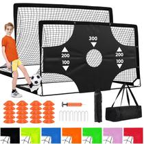 Soccer Goal Fololicx de 6 x 4 pés para crianças com bolas de futebol e cones