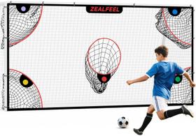Soccer Target Net ZEALFEEL 12x6 pés com 5 zonas de pontuação Soccer Target Net ZEALFEEL 12x6 pés com 5 zonas de pontuação