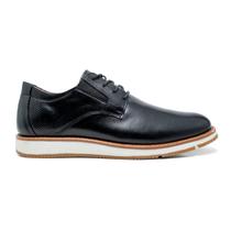 Social Oxford Masculino em couro nobre forrado em eva 155 Preto
