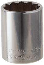 Socket Craftsman Shallow Drive de 1/2 polegada SAE de 12 pontos e 1 polegada