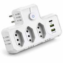 Socket de Conversão com USB e USB-C PD Auto Max 10A Socket de Conversão com USB e USB-C PD Auto Max 10A
