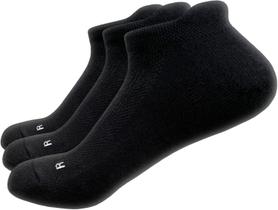 Socks SOL3 All-Day Cushion No Show, pacote de 3 para homens