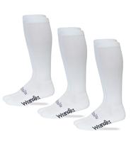 Socks Wrangler Western Boot para homens, pacote 3, branco, tamanho L