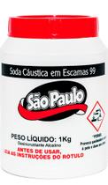 Soda Caustica em Escamas 99 1kg - São Paulo Química