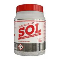 Soda Cáustica Sol 1kg - Concentração 96% A 99%