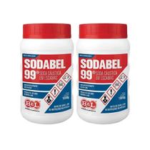 SodaBel 99 Kit 2 Unidades 2 Kg Hidróxido de Sódio SodaBel 99 Kit 2 Unidades 2 Kg Hidróxido de Sódio