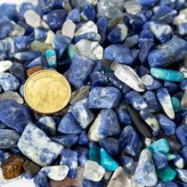 Sodalita Azul Rolado Pequeno 8mm Pacote 100g Pedra Natural - CristaisdeCurvelo