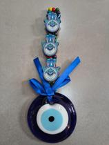 SODO Pêndulo Olho Grego de Vidro Com 3 Mãos De Fatima