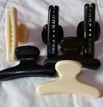 Sodo Piranha de Salão Grande Preto e Marfim Kit Com 3 Unidades Sodo Piranha de Salão Grande Preto e Marfim Kit Com 3 Unidades