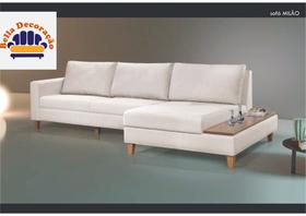 Sof Fixo com Chaise Milo Palha 2,58cm PŽs Madeira