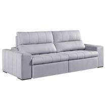 Sof Retrtil e Reclinvel com Molas 4 Lugares 2,70m Monti Cinza Claro Sof Retrtil e Reclinvel com Molas 4 Lugares 2,70m Monti Cinza Claro