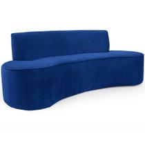 Sofá 02 Lugares 150cm Mônaco Veludo Azul Royal - Nexta Casa