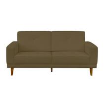 Sofa 02 Lugares Capri 160cm Suede Marrom D'monegatto