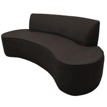 Sofá 03 Lugares 180cm Mônaco Corano Café - Nexta Casa