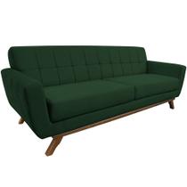 Sofá 03 Lugares 180cm Sala de Estar Miami Veludo Verde - Nexta Casa Sofá 03 Lugares 180cm Sala de Estar Miami Veludo Verde - Nexta Casa
