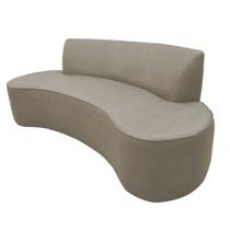 Sofá 03 Lugares 210cm Mônaco Corano Bege - Nexta Casa Sofá 03 Lugares 210cm Mônaco Corano Bege - Nexta Casa