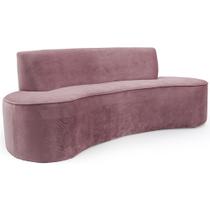 Sofá 03 Lugares 210cm Mônaco Veludo Rosê - Nexta Casa