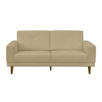 Sofa 03 Lugares Capri 180cm Suede Bege D'monegatto