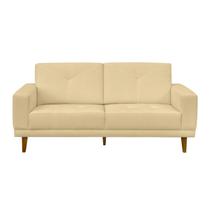 Sofa 03 Lugares Capri 180cm Suede Marfim D'monegatto
