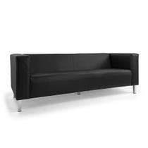 Sofá 03 Lugares Kubo Corano C-05 Pés de Aço Cromado D07 - D'Rossi
