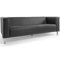 Sofá 03 Lugares Para Sala Decorativa Kubo 210 cm Corano Cinza - Nexta Casa Sofá 03 Lugares Para Sala Decorativa Kubo 210 cm Corano Cinza - Nexta Casa
