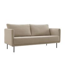 Sofá 03 Lugares Pés Metal Preto MP2333