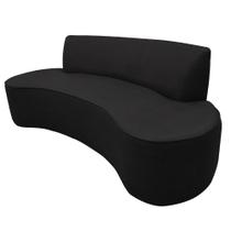 Sofá 04 Lugares 230cm Mônaco Corano Preto - Nexta Casa