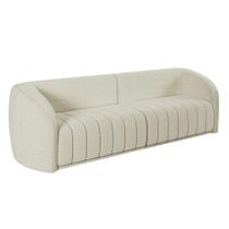 Sofá 04 Lugares Para Sala De Estar 252 cm Lazio M03 Bouclê Bege Claro - Lyam Decor Sofá 04 Lugares Para Sala De Estar 252 cm Lazio M03 Bouclê Bege Claro - Lyam Decor