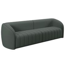 Sofá 04 Lugares Para Sala De Estar 292 Cm Lazio M03 Veludo Cinza - Lyam Decor Sofá 04 Lugares Para Sala De Estar 292 Cm Lazio M03 Veludo Cinza - Lyam Decor