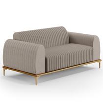Sofá 150cm 2 Lugares Base Gold Molino D06 Linho C-370 Bege - Mpozenato Sofá 150cm 2 Lugares Base Gold Molino D06 Linho C-370 Bege - Mpozenato
