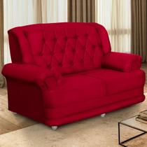 Sofá 1,50m 2 Lugares Suede Filadélfia Vermelho Sofá 1,50m 2 Lugares Suede Filadélfia Vermelho