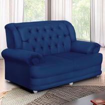 Sofá 1,50m 2 Lugares Suede Finlândia Azul Sofá 1,50m 2 Lugares Suede Finlândia Azul