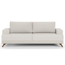 Sofá 160cm 2 Lugares Pés Curvos Santi Linho D05 Cru - Mpozenato