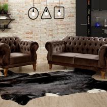 Sofá 2 e 1 Lugares Duquesa Decoração Sala Recepção Retrô