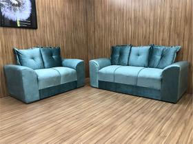 Sofá 2 e 3 Lugares Azul 510 Porto