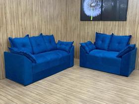 Sofá 2 e 3 Lugares Azul 810 Paris