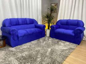 Sofá 2 e 3 Lugares Azul 910 Corsa