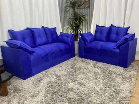 Sofá 2 e 3 Lugares Azul 910 Paris