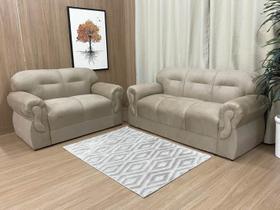 Sofá 2 e 3 Lugares Bege 607 Viena