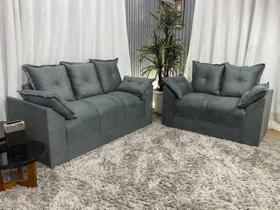 Sofá 2 e 3 Lugares Cinza 605 Paris Sofá 2 e 3 Lugares Cinza 605 Paris