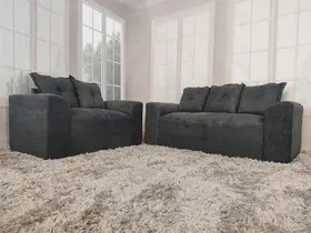 Sofá 2 e 3 Lugares Cinza 606 Porto Sofá 2 e 3 Lugares Cinza 606 Porto