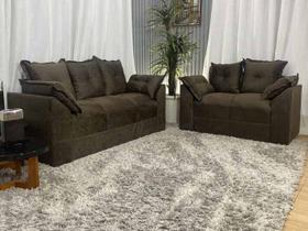 Sofá 2 e 3 Lugares Marrom 603 Paris