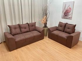 Sofá 2 e 3 Lugares Marrom 603 Porto