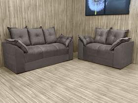 Sofá 2 e 3 Lugares Marrom Cappuccino 609 Paris